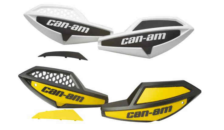 Can Am handlebar wind deflectors